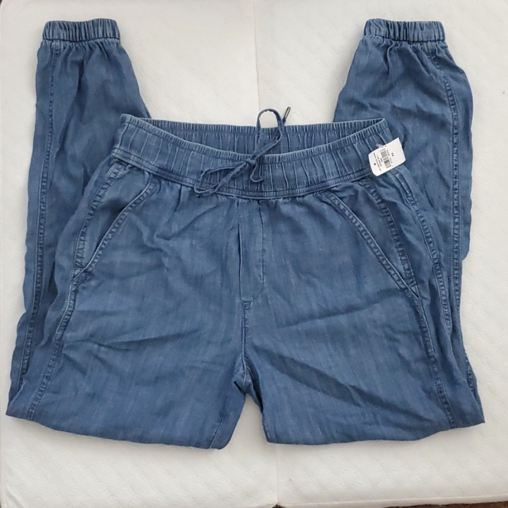 Denim joggers